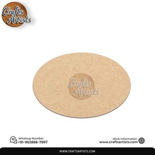 Ellipse MDF Laser Cut Fridge Magnet – Plain Base Design-26