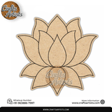 Flower  Premarked MDF Laser Cutouts Base | Design-13