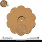 Scalloped Flower Round  MDF HDF Clock Base | Sharp Edge | Waterproof Art & Craft Board | 6mm, 8mm, 12mm & 18mm