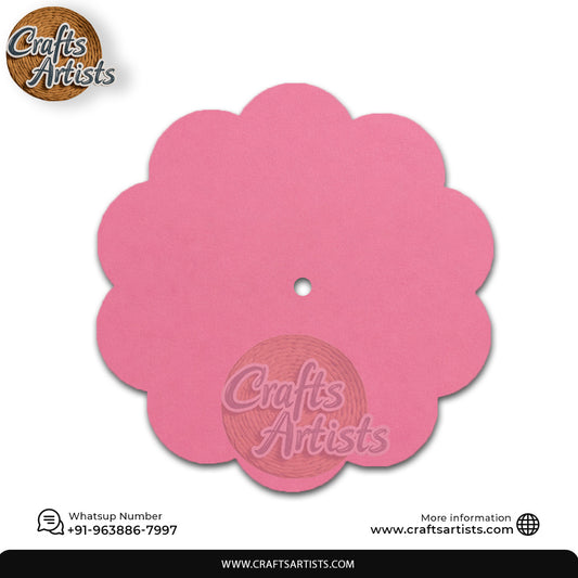 Scalloped Flower Round  MDF HDF Clock Base | Sharp Edge | Waterproof Art & Craft Board | 6mm, 8mm, 12mm & 18mm