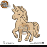 Flying Unicorn Premarked MDF Laser Cutouts Base | Fantasy Theme Design-36