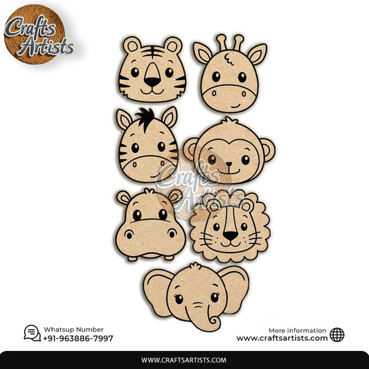 Fridge Magnet MDF Cut Out Laser Animal Fridge Magnets | Laser Cut Design-1
