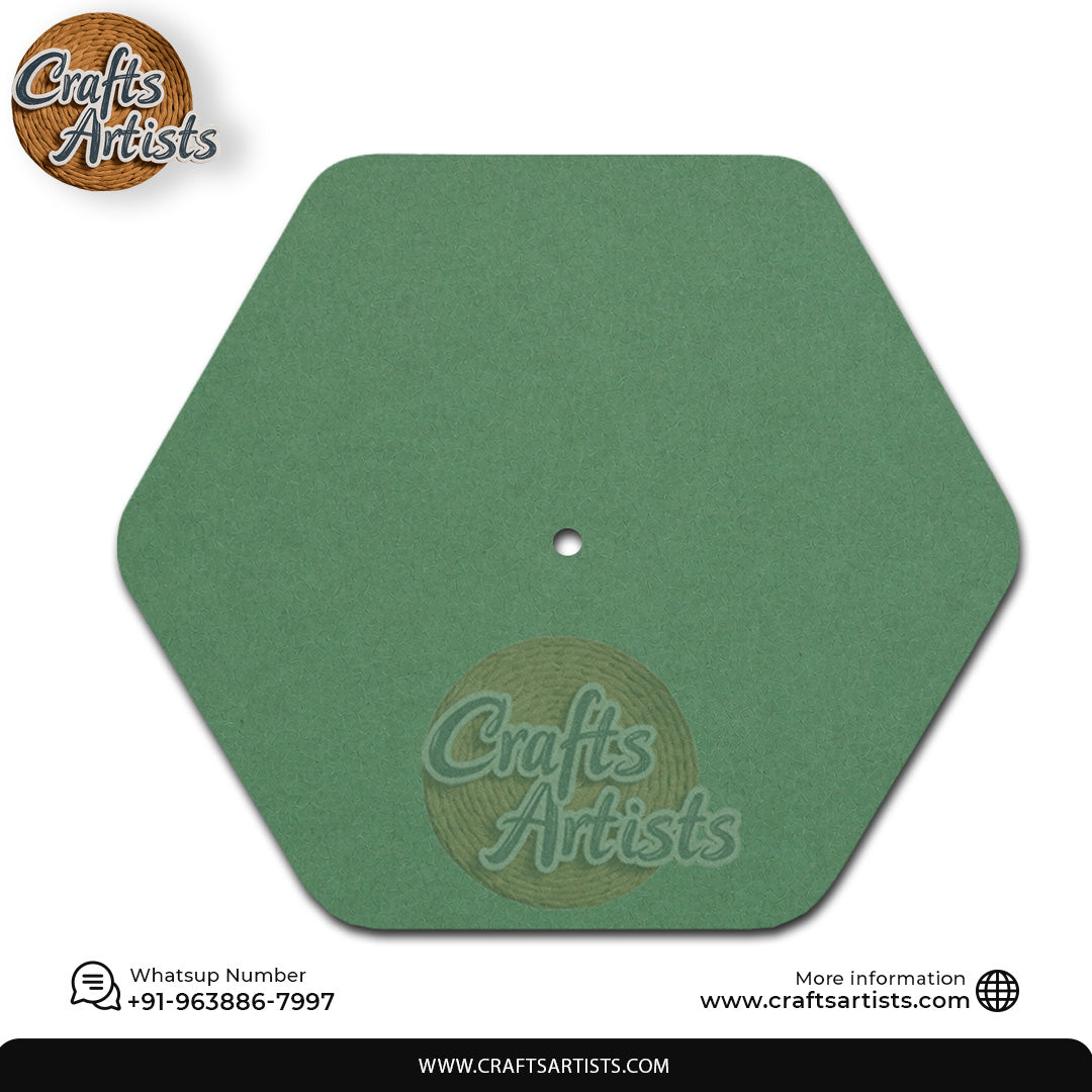 Hexagonal Round MDF HDF Clock Base | Sharp Edge | Waterproof Art & Craft Board | 6mm, 8mm, 12mm & 18mm