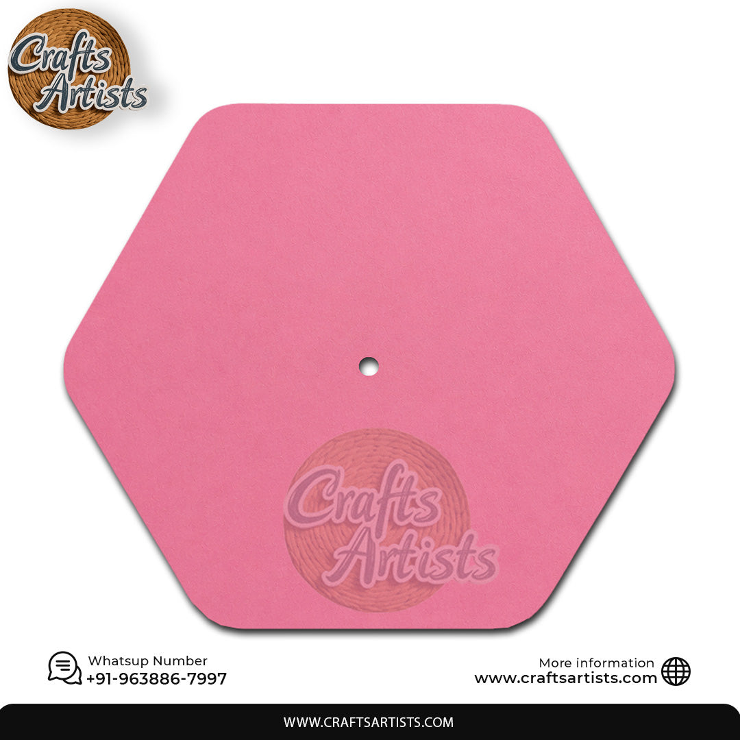 Hexagonal Round MDF HDF Clock Base | Sharp Edge | Waterproof Art & Craft Board | 6mm, 8mm, 12mm & 18mm