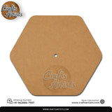 Hexagonal Round MDF HDF Clock Base | Sharp Edge | Waterproof Art & Craft Board | 6mm, 8mm, 12mm & 18mm