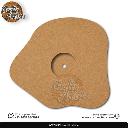 Irregular Circle MDF HDF Clock Base | Sharp Edge | Waterproof Art & Craft Board | 6mm, 8mm, 12mm & 18mm
