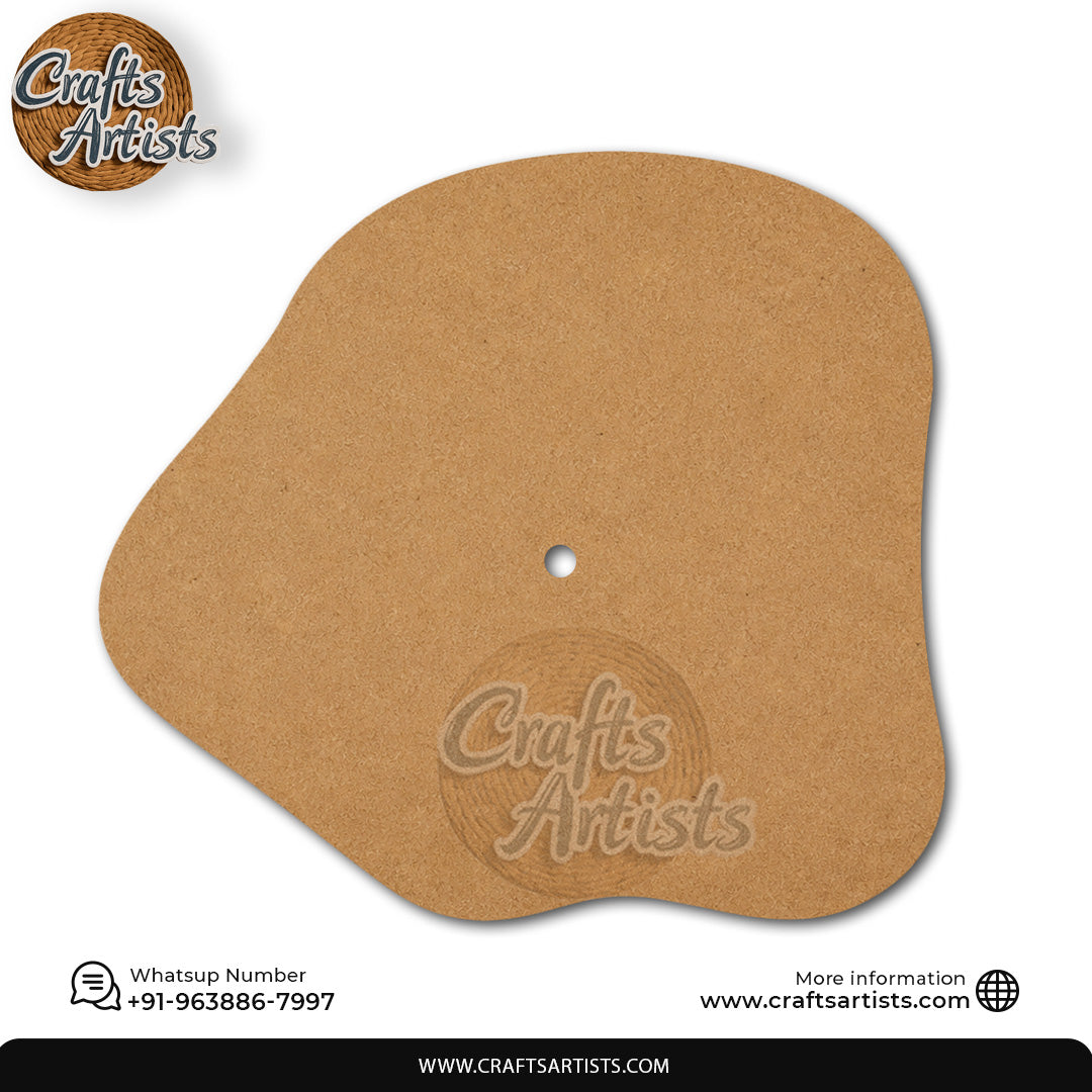 Irregular Circle MDF HDF Clock Base | Sharp Edge | Waterproof Art & Craft Board | 6mm, 8mm, 12mm & 18mm