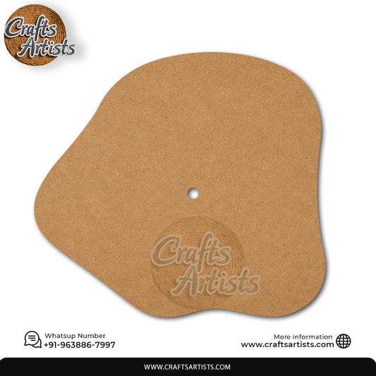 Irregular Circle MDF HDF Clock Base | Sharp Edge | Waterproof Art & Craft Board | 6mm, 8mm, 12mm & 18mm