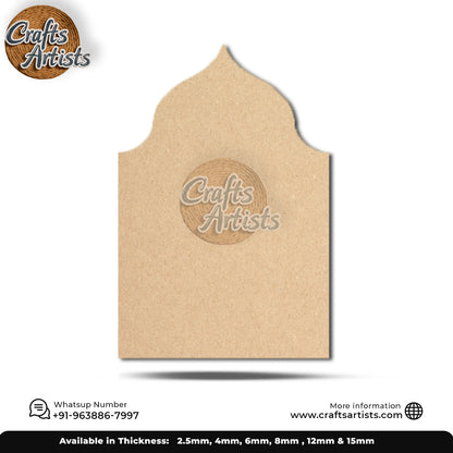 Jharokha Laser Cutout MDF Wall Decor Design 002