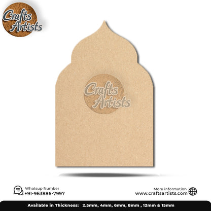 Jharokha Laser Cutout MDF Wall Decor Design 003