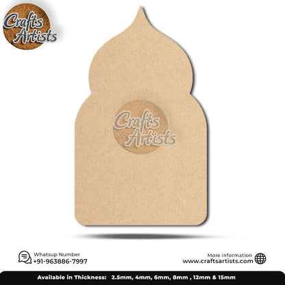 Jharokha Laser Cutout MDF Wall Decor Design 005