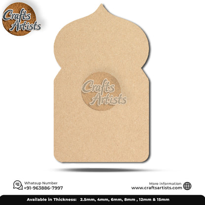 Jharokha Laser Cutout MDF Wall Decor Design 006
