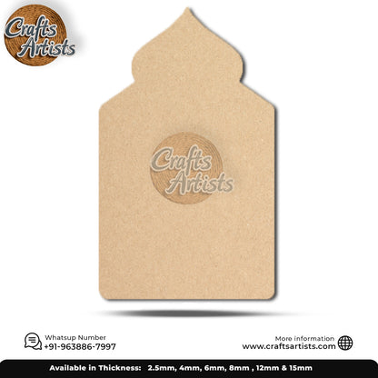 Jharokha Laser Cutout MDF Wall Decor Design 007