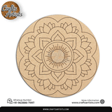 Lippan Premarked Round MDF Laser | Premium Art-Craft Base | Design 10