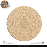 Lippan Premarked Round MDF Laser | Premium Art-Craft Base | Design 11