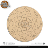 Lippan Premarked Round MDF Laser | Premium Art-Craft Base | Design 15