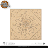 Lippan Premarked Round MDF Laser | Premium Art-Craft Base | Design 16