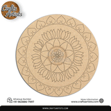 Lippan Premarked Round MDF Laser | Premium Art-Craft Base | Design 1
