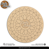 Lippan Premarked Round MDF Laser | Premium Art-Craft Base | Design 24