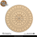 Lippan Premarked Round MDF Laser | Premium Art-Craft Base | Design 27
