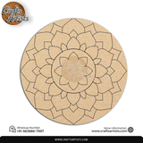 Lippan Premarked Round MDF Laser | Premium Art-Craft Base | Design 29