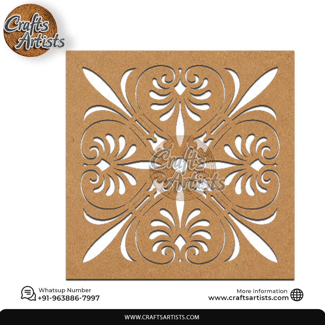 Luxury MDF Laser Cut-Out Carving Design | Decorative Panel Art Design-1