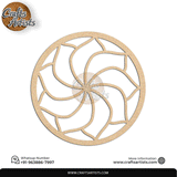 Luxury Round MDF Drink Coaster Set | Laser Cut Pattern Design-19