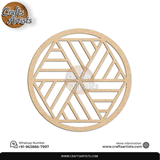 Luxury Round MDF Drink Coaster Set | Laser Cut Pattern Design-20