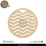 Luxury Round MDF Drink Coaster Set | Laser Cut Pattern Design-26