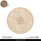 Luxury Round MDF Drink Coaster Set | Laser Cut Pattern Design-28