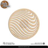 Luxury Round MDF Drink Coaster Set | Laser Cut Pattern Design-33