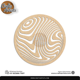 Luxury Round MDF Drink Coaster Set | Laser Cut Pattern Design-34