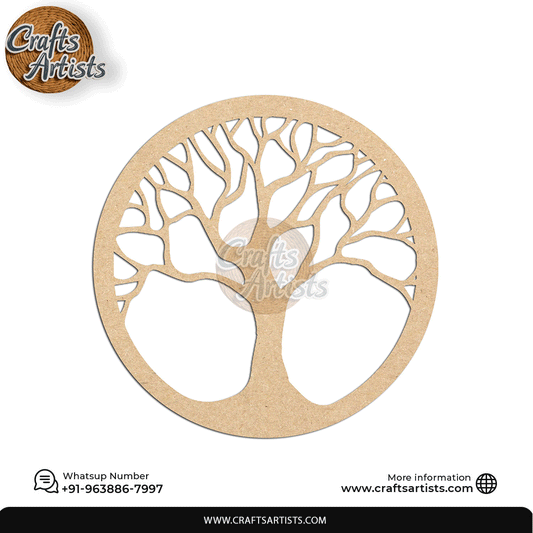 Luxury Round MDF Drink Coaster Set | Laser Cut Pattern Design-37
