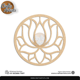 Luxury Round MDF Drink Coaster Set | Laser Cut Pattern Design-39