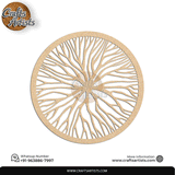 Luxury Round MDF Drink Coaster Set | Laser Cut Pattern Design-30