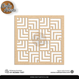 Luxury Square MDF Drink Coaster Set | Laser Cut Pattern Design-1