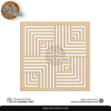 Luxury Square MDF Drink Coaster Set | Laser Cut Pattern Design-3
