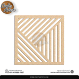Luxury Square MDF Drink Coaster Set | Laser Cut Pattern Design-4