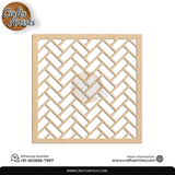 Luxury Square MDF Drink Coaster Set | Laser Cut Pattern Design-6