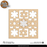 Luxury Square MDF Drink Coaster Set | Laser Cut Pattern Design-8