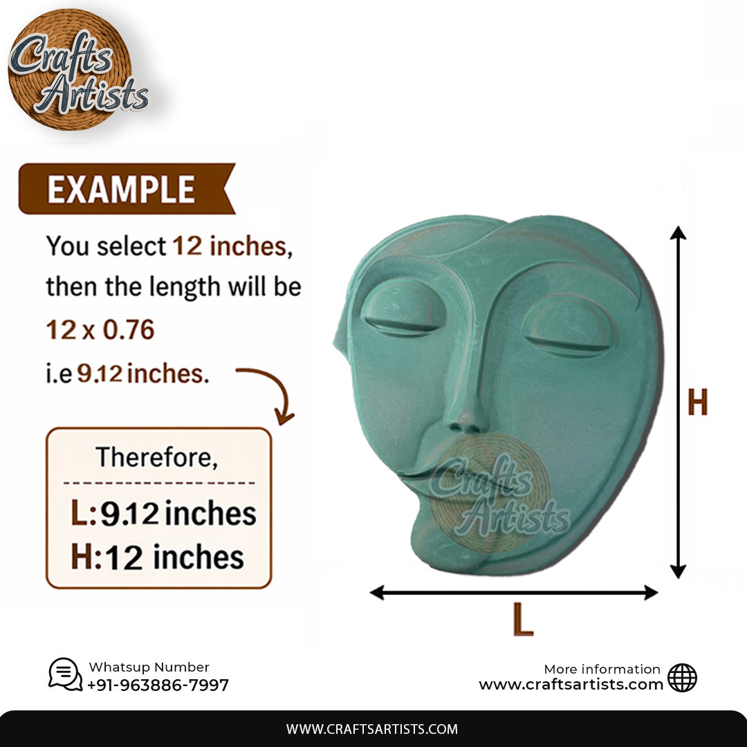 Luxury Abstract Face MDF Wall Art | Premium 3D CNC Wall Decor Design-1