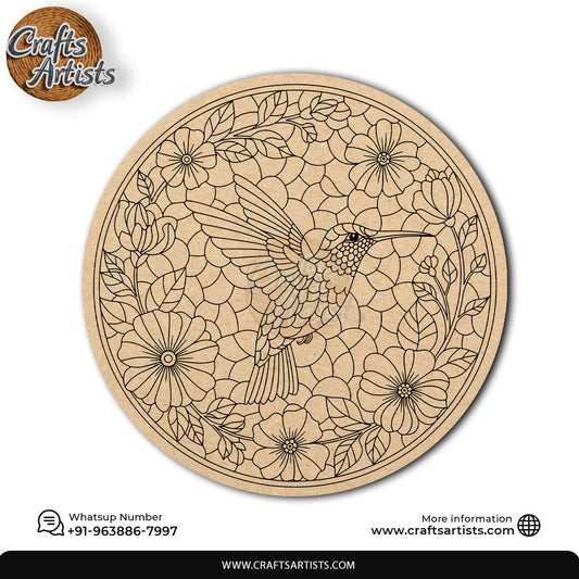 Mandala Premarked Round MDF Base Design 11