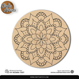 Mandala Premarked Round MDF Base Design 12