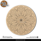 Mandala Premarked Round MDF Base Design 18