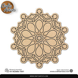 Mandala Premarked Round MDF Base Design 1
