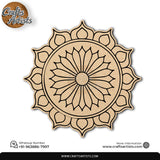 Mandala Premarked Round MDF Base Design 3