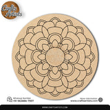 Mandala Premarked Round MDF Base Design 8