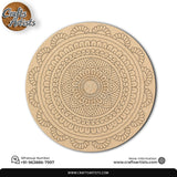 Mandala Premarked Round MDF Base Design 9