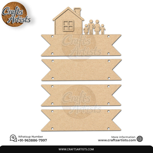 MDF Wall Hanging Plaque Laser Cut Design 009