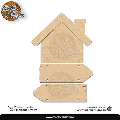 MDF Wall Hanging Plaque Laser Cut Design 010